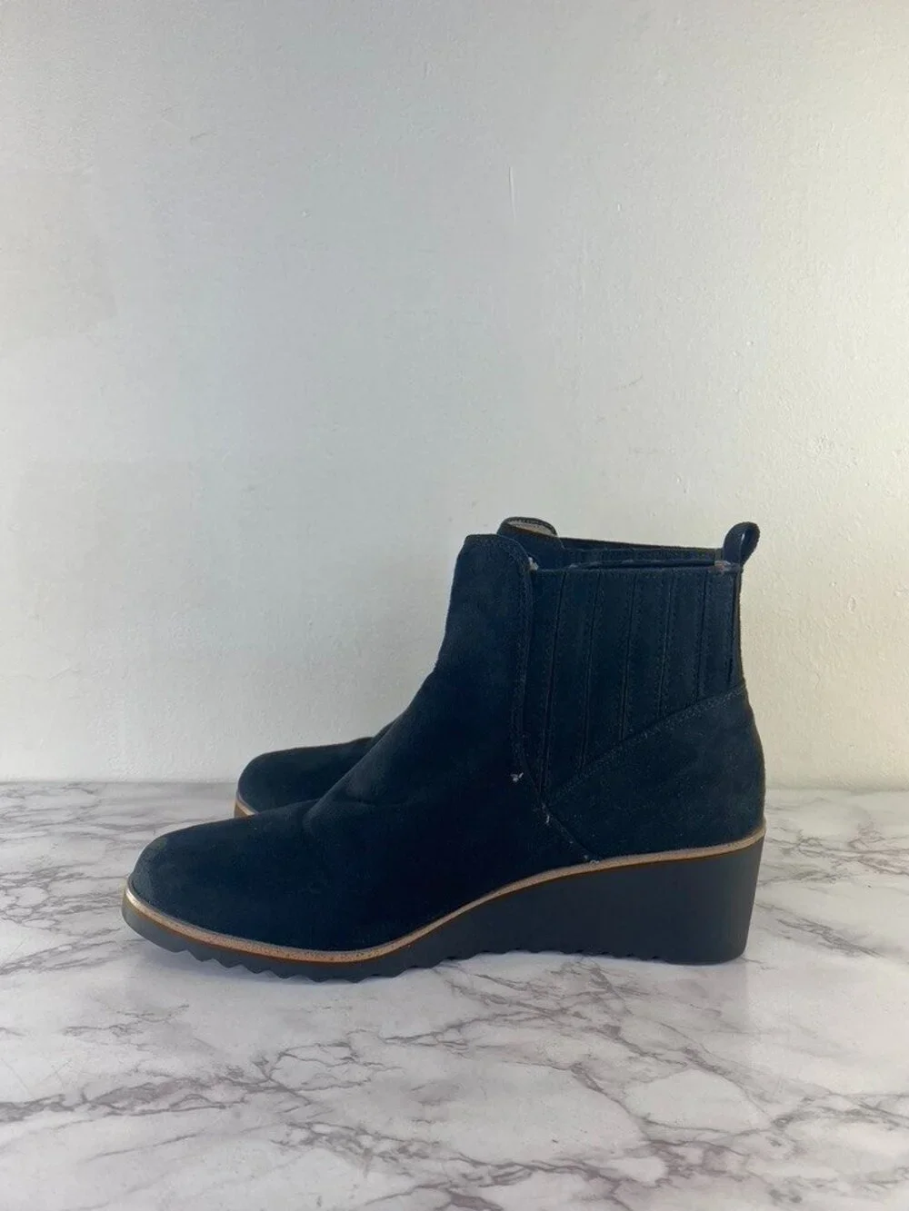 Life Stride Zenith Chelsea Wedge Pull On Boot Black Size 11